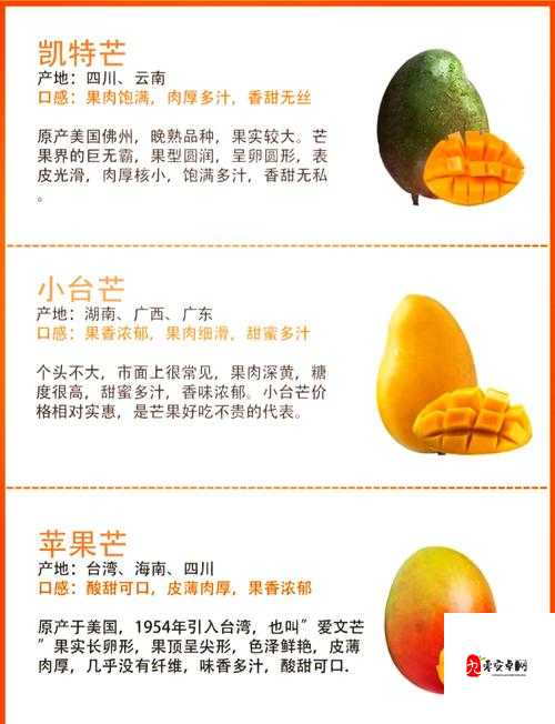 芒果精产国品一二三产区区别：各产区特点大揭秘