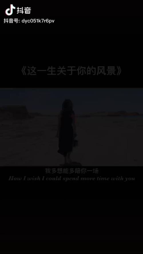 抖音热门歌词揭秘,探寻我多想能陪你一场,把前半生的风景对你讲背后的深情