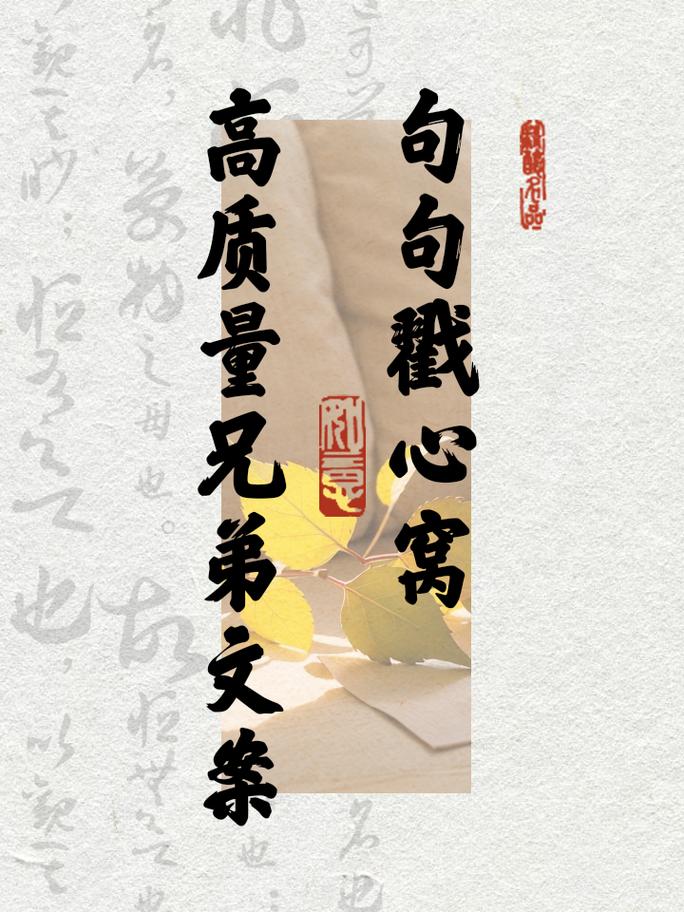 两兄弟感情好文案大揭秘:他们的情谊为何如此深厚?怎样的故事令人感动?