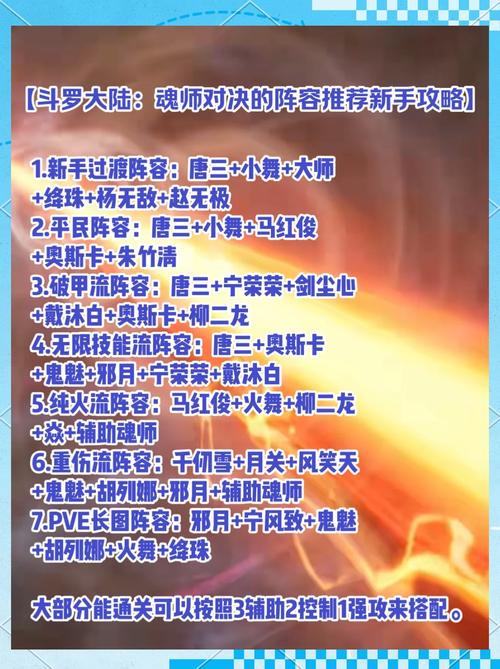 四星技能逆天解析!这些将魂录搭配直接封神